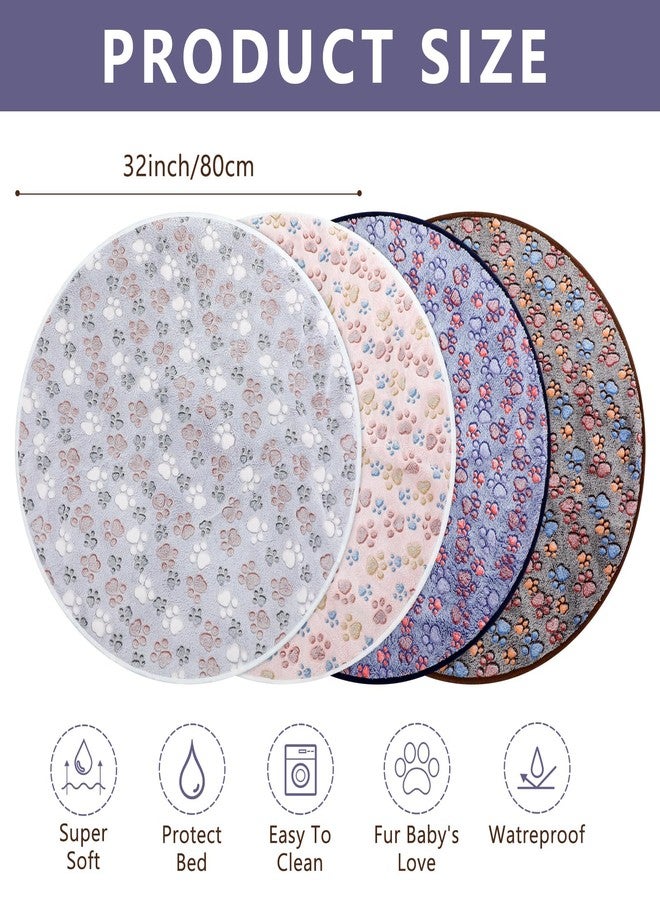Clysee 4 Pack Washable Whelping Pad Whelping Supplies Absorbent Reusable Puppy Training Pads Reusable Dog Mat for Floor Non Slip Washable Pee Mat for Dogs(Fresh Color,32 Inch) - Image 2